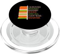 I Survived Reading Banned Books Librarians Book Enthusiasts PopSockets PopGrip for MagSafe
