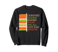 I Survived Reading Banned Books Librarians Book Enthusiasts Sweatshirt