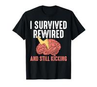 I Survived Rewired and Still Kicking Stroke Survivor T-Shirt