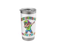 I Survived Six Seven Now Im 8 8th Birthday 67 Dabbing Boys Stainless Steel Insulated Tumbler