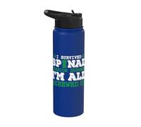 i Survived Spinal fussion Surgery Im All Screwed up Stainless Steel Insulated Water Bottle