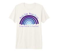 I Survived Suicide So Can You Suicide Prevention Rainbow Premium T-Shirt