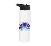 I Survived Suicide So Can You Suicide Prevention Rainbow Stainless Steel Insulated Water Bottle