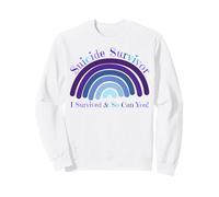 I Survived Suicide So Can You Suicide Prevention Rainbow Sweatshirt