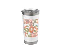 I Survived The 60s Sixties Twice Stainless Steel Insulated Tumbler
