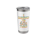 I Survived The 60s Sixties Twice Stainless Steel Insulated Tumbler
