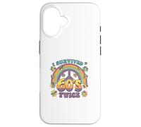I Survived The 60s Twice Sixties 70th 70s Year Old Birthday Case for iPhone 16