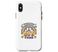 I Survived The 60s Twice Sixties 70th 70s Year Old Birthday Case for iPhone X/XS