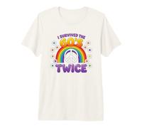 I Survived The 60s Twice Sixties 70th 70s Year Old Birthday Premium T-Shirt
