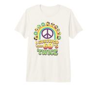 I Survived The 60s Twice Sixties 70th 70s Year Old Birthday Premium T-Shirt