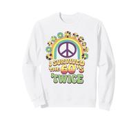 I Survived The 60s Twice Sixties 70th 70s Year Old Birthday Sweatshirt