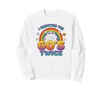 I Survived The 60s Twice Sixties 70th 70s Year Old Birthday Sweatshirt