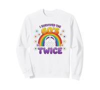 I Survived The 60s Twice Sixties 70th 70s Year Old Birthday Sweatshirt