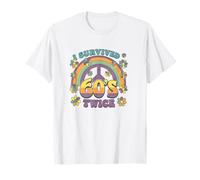 I Survived The 60s Twice Sixties 70th 70s Year Old Birthday T-Shirt