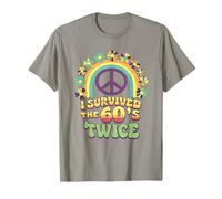 I Survived The 60s Twice Sixties 70th 70s Year Old Birthday T-Shirt