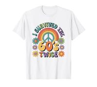 I Survived The 60s Twice Sixties 70th 70s Year Old Birthday T-Shirt