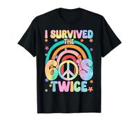 I Survived The 60s Twice Sixties 70th 70s Year Old Birthday T-Shirt
