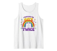 I Survived The 60s Twice Sixties 70th 70s Year Old Birthday Tank Top