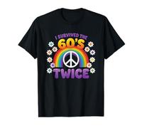 I Survived The 60s Twice Sixties 70th 70s Year Old Birthday Value Graphic T-Shirt