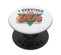 "I Survived the 90s!", Retro Vintage Throwback PopSockets Adhesive PopGrip