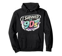 "I Survived the 90s!", Retro Vintage Throwback Pullover Hoodie