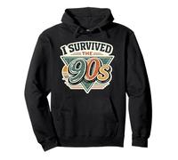 "I Survived the 90s!", Retro Vintage Throwback Pullover Hoodie