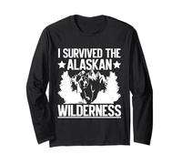 I Survived the Alaskan Wilderness Alaska Long Sleeve T-Shirt