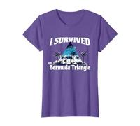 I Survived The Bermuda Triangle Funny Vacation Cruise T-Shirt