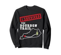 I Survived the Bourbon Trail Kentucky Whiskey Drinking Retro Sweatshirt