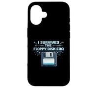I Survived the Floppy Disk Era Funny Retro Tech Nostalgia Case for iPhone 16