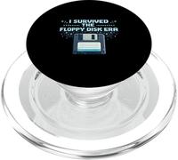 I Survived the Floppy Disk Era Funny Retro Tech Nostalgia PopSockets PopGrip for MagSafe