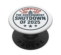 I Survived the Government Shutdown of 2025 PopSockets Adhesive PopGrip