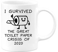 I Survived The Great Toilet Paper Crisis Of 2024 Gifts Funny Hilarious Novelty Coffee Mug Cup Gag Gift Joke Christmas Present from friends brother sister and coworkers 11oz white
