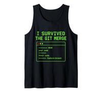 I Survived The Merge Conflict Programmer Coding Tank Top