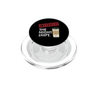 I Survived the Night Shift Nurse Life Coffee Lover Police PopSockets PopGrip for MagSafe