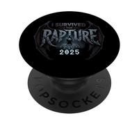 I Survived The Rapture 2025 Christian Faith Jesus Christ PopSockets Adhesive PopGrip