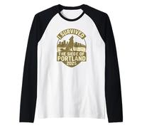 I Survived The Siege of Portland - Limited Edition Design Raglan Baseball Tee