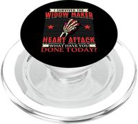 I Survived The Widow Maker Heart Attack Cardiac Arrest PopSockets PopGrip for MagSafe