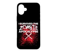 I Survived the Zombie Apocalypse Case for iPhone 16 Plus