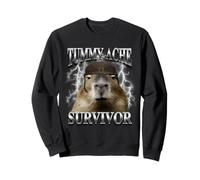 i survived today's tummy ache capybara - lactose tolerant Sweatshirt