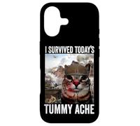 i survived today's tummy ache cat - lactose tolerant Case for iPhone 17