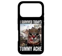i survived today's tummy ache cat - lactose tolerant Case for iPhone 17 Pro