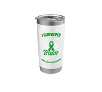 I Survived Traumatic Brain Injury Surgery Funny TBI Survivor Stainless Steel Insulated Tumbler