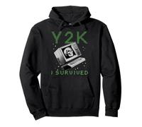 I Survived Y2K Millennium Bug Funny Retro Vintage Pullover Hoodie