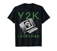 I Survived Y2K Millennium Bug Funny Retro Vintage T-Shirt