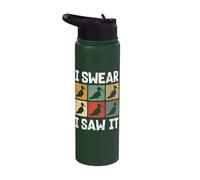 I Swear Ivory-Billed Woodpecker Birdwatching Birdwatcher Stainless Steel Insulated Water Bottle