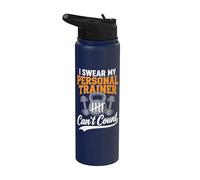 I Swear My Personal Trainer Can't Count Stainless Steel Insulated Water Bottle
