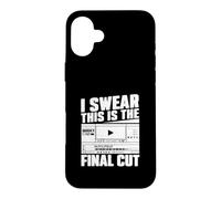 I Swear This Is The Final Cut Film Editing For Video Editors Case for iPhone 16 Plus