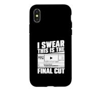 I Swear This Is The Final Cut Film Editing For Video Editors Case for iPhone X/XS