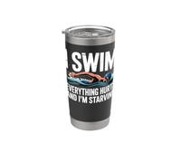 I Swim Everything Hurts and I'm Starving Stainless Steel Insulated Tumbler